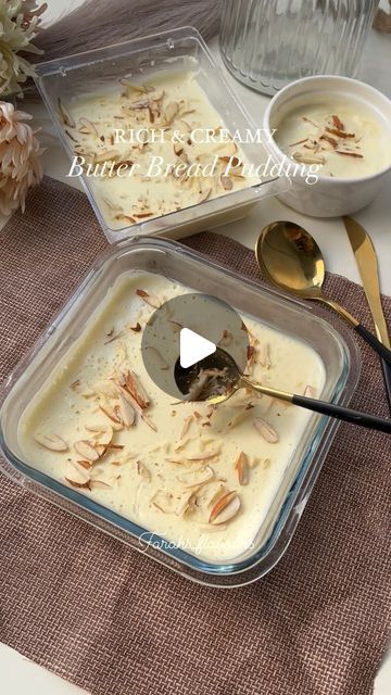 Butter Bread Pudding, Mint Custard, Nuts Dessert, Butter Bread, Milk Bread, Custard Powder, Indian Sweets, More Recipes, November 9