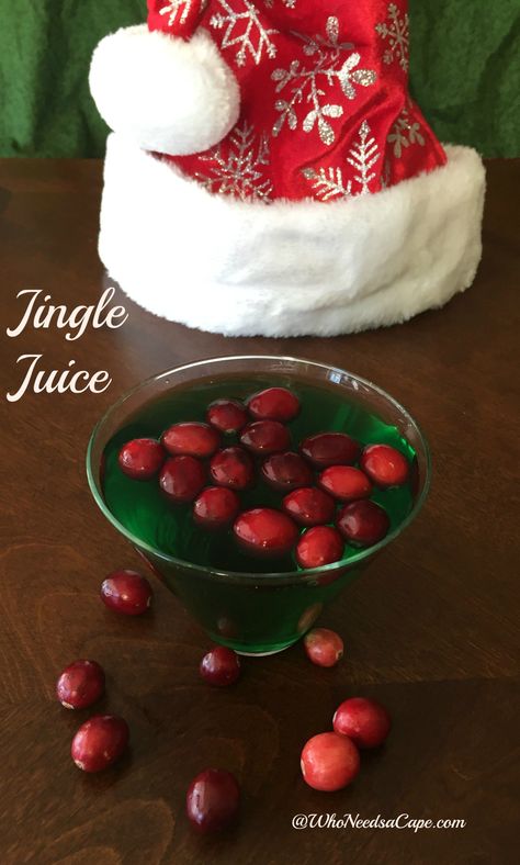 Leave this fun cocktail for Santa this year instead of the milk! Christmas Mixed Drinks, Jingle Juice Recipe, Christmas Cocktail Recipes, Jingle Juice, Xmas Drinks, Easy To Make Cocktails, White Cranberry Juice, Yummy Sugar Cookies, Recipes For The Holidays