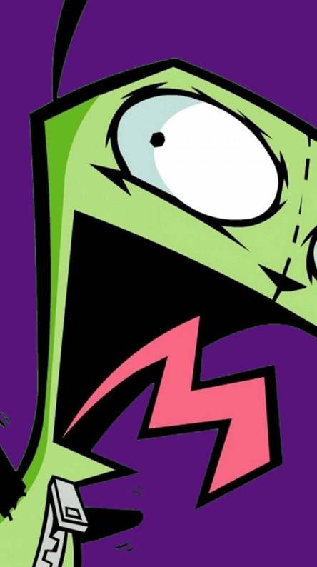 #invaderzim #wallpapers Grr Invader Zim Wallpaper, Gir Wallpapers, Invader Zim Lockscreen, Invader Zim Homescreen, Invader Zim Gir Wallpaper, Scenemo Wallpaper, Invader Zim Gir Background, Invader Zim Poster, Invader Zim Laptop Wallpaper