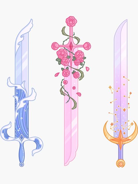 Fantasy Swords, 귀여운 음식 그림, Fantasy Props, Minimalist Tattoos, Arte Sketchbook, Dessin Adorable, Fantasy Concept Art, 판타지 아트, Art Tutorials Drawing