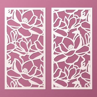 Wood Facade, Laser Cut Cards, Christmas Tree Template, Stencil Fabric, Laser Cut Panels, Paper Carving, Flower Acrylic, Mandala Background, Magnolia Flowers