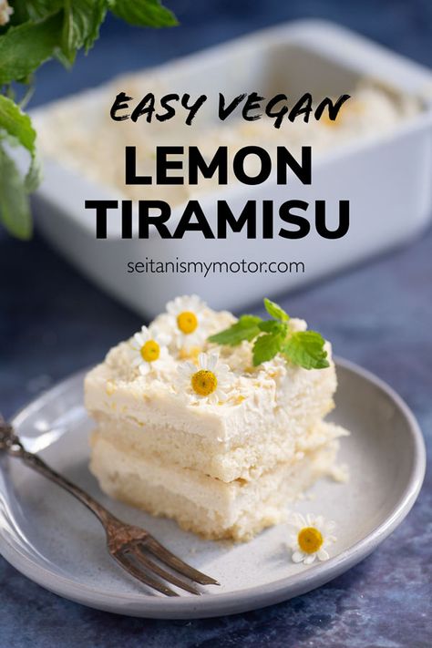 Vegan Lemon Tiramisu, Make Tiramisu, Lemon Tiramisu, Traditional German Food, Vegan Tiramisu, Vegan Stew, Keto Ideas, Elegant Desserts, Seitan