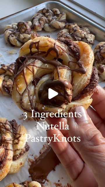 Chhaya Joshi Daily food / cocktails on Instagram Beef Mongolian, Nutella Pastry, Pastry Danish, Nutella Puff Pastry, Puff Pastry Twists, Puff Pastry Desserts, Pillsbury Recipes, Nutella Spread, Puff Pastries