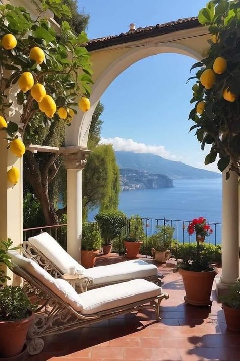 Sorrento , Italy ❤️ Italian Villa Aesthetic Interior, Italy Home Aesthetic, Italy House Aesthetic, Medditeranean Aesthetic, Sorrento Italy Aesthetic, Sorrento Aesthetic, Italy Balcony, Italy Travel Aesthetic, Italy Houses