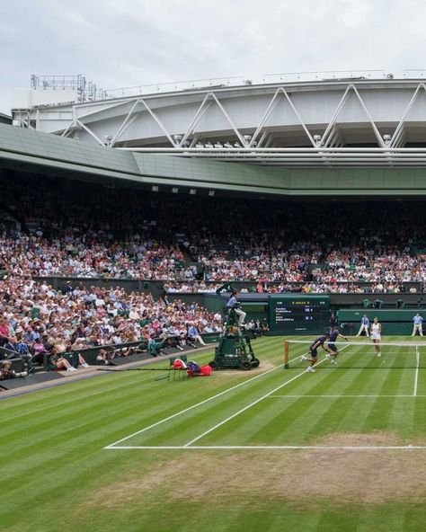 Wimbledon Aesthetic, Tennis Wag, Wimbledon Centre Court, Tennis Aesthetic, Roger Federer, World Of Sports, Wimbledon, Tennis Court, Soccer Field