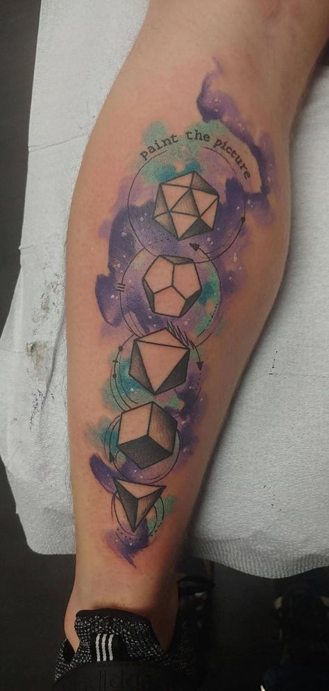 Dnd Tattoo Ideas, D20 Tattoo, Dnd Tattoos, Game Face Paint, Dnd Tattoo, Simple Tattoo With Meaning, D Tattoos, Simple Dragon, Dice Tattoo