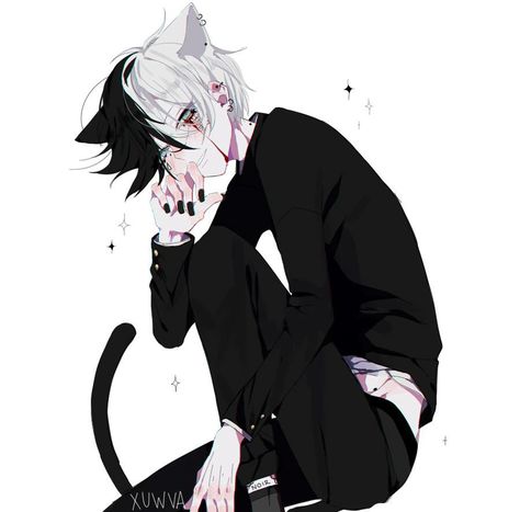 Anime Cat Boy, Cat Boy, Anime Cat, White Hair, Anime Character, Anime Boy, Hair, Anime, White