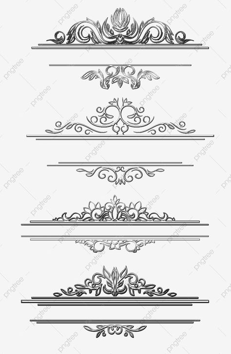 Rectangle Border Design, Title Border, Title Png, Vintage Title, Bord Design, Flourish Border, Png Material, Free Watercolor Flowers, Digital Graphics Art