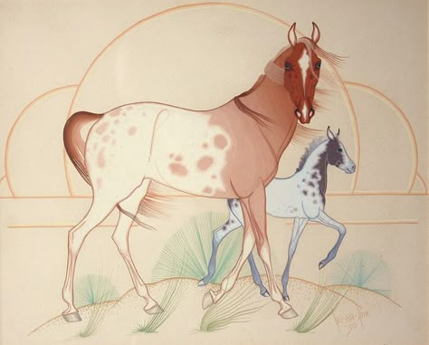 Yel-Ha-Yah Original Painting, Native American | Flickr - Photo Sharing Native American Illustration, Native American Horse Drawing, Indian Painted Horses, Painting Native American, Horse Native American, Session 9, Native American Horse Paint, Native American Horses, American Paint Horse