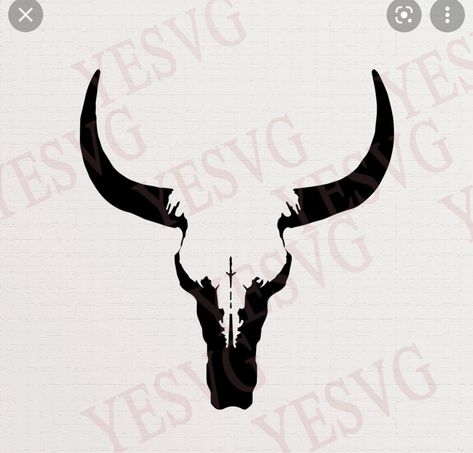 Cow Skull Tattoos, Punisher Artwork, Bull Skull Tattoos, Clip Art Silhouette, Skull Silhouette, Western Svg, Hat Drawing, Skull Clipart, Skull With Horns