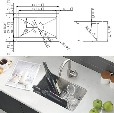 Rv Sink, Undermount Bar Sink, Sink Undermount, Bar Prep, Stainless Kitchen, Prep Kitchen, Bar Sink, Wet Bar, Kitchen Sink