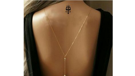 Shakti (Sati) ke bina Shiv bhi Shav hai... Meaning: Without his wife, Shiv is also a lifeless body Shiv Shakti Tattoo, Parvati Tattoo, Shiv Sati, Shakti Tattoo, World Travel Tattoos, Trishul Tattoo Designs, Trishul Tattoo, Shiv Parvati, Travel Tattoos