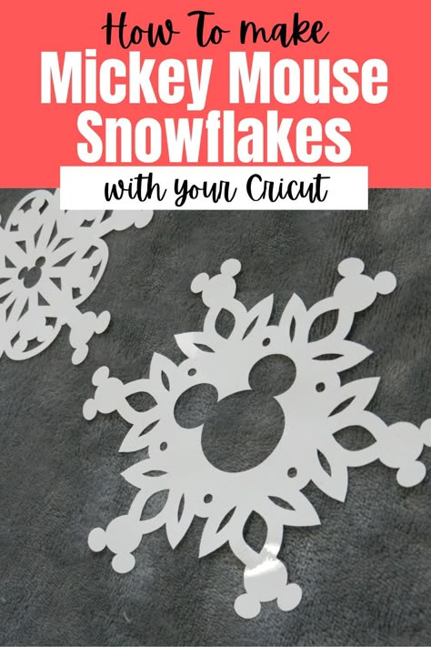 Mickey Silhouette Svg, Free Svg Files For Cricut Disney Christmas, Disney Cricut Shirts Christmas, Disney Holiday Crafts, Winter Cricut Ideas, Mickey Mouse Christmas Crafts, Mickey Snowflake Svg, Mickey Mouse Snowflakes, Diy Disney Ornaments Easy