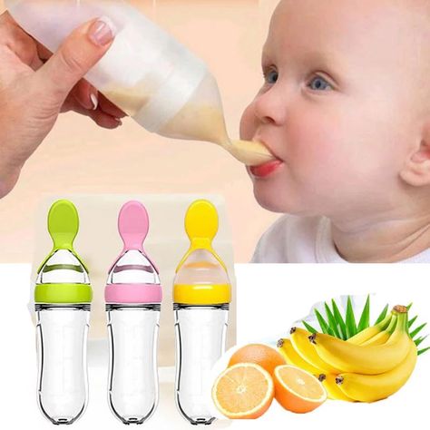 Baby Spoon Bottle Feeder Dropper Silicone Spoons for Feeding Medicine Kids Toddler Cutlery Utensils Children Accessories Newborn|Utensils| - AliExpress Silicone Baby Bottles, Flatware Patterns, Baby Gums, Baby Feeding Bottles, Feeding Spoon, Soft Food, Rice Cereal, Silicone Bottle, Baby Spoon