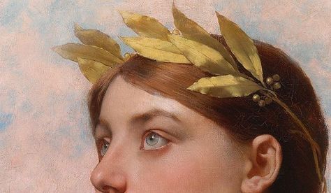 An Allegory of Victory | Jules Joseph Lefebvre (detail 1836-1911) . . . . . #art #artist #artists #arts #artwork #paint #painting #paints #painter #painters #color #history #aesthetic #autumn27357 Jules Joseph Lefebvre, متحف فني, William Adolphe Bouguereau, Bel Art, Arte Inspo, Poses References, Classical Art, Old Art, Dark Fantasy Art