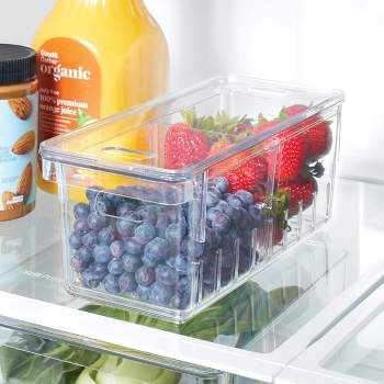 Pantry Bin, Freezer Organization, Best Refrigerator, Fridge Organisers, Refrigerator Organization, Refrigerator Storage, Integrated Handles, The Home Edit, Fridge Organization