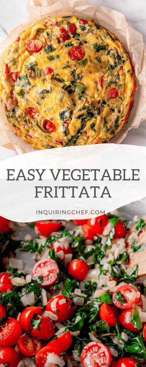 Vegetable Frittata Eggs And Veggies Recipes, Breakfast Veggies Ideas, Fritata Recipe Breakfast Easy, Best Frittata Recipe, Oven Baked Frittata, Egg Frittata Recipes, Fritata Recipe, Frittata Recipes Breakfast, Vegetable Frittata Recipes