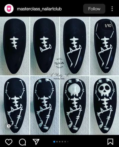 Halloween Nail Art Tutorial, Bat Nails, Horror Nails, Halloween Nails Diy, Holloween Nails, Halloween Nails Easy, Halloween Acrylic Nails, Nail Designs Tutorial, Nail Art Designs Diy