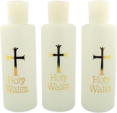 Holy Water Bottle, House Blessing, Water Containers, Holy Water, Glass Water Bottle, Water Design, Cross Design, Plastic Molds, Easter Sunday