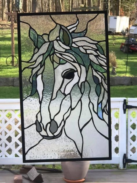 Stained Glass Horse, Horse Quilt, Stained Glass Quilt, Mosaic Stained, Stained Glass Window Panel, Stained Glass Diy, Stained Glass Crafts, Art Stained, Stained Glass Designs