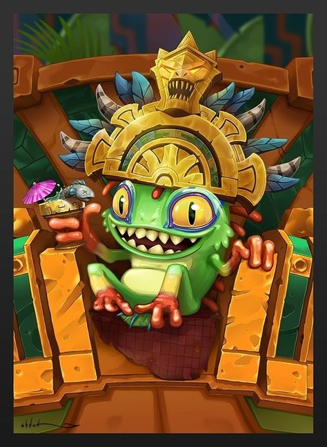 Aztec Cartoon, Armored Animals, Indiana Jones Characters, Jungle Art, Casual Art, Blizzard Hearthstone, Aztec Art, Wildlife Artists, Casual Game