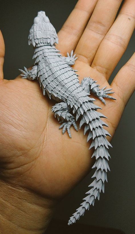 Modele Impression 3d, 3d Printing Toys, 3d Tiskárna, Drukarka 3d, Paper Art Sculpture, 3d Printing Art, 3d Printer Designs, 3d Printing Diy, Cute Reptiles