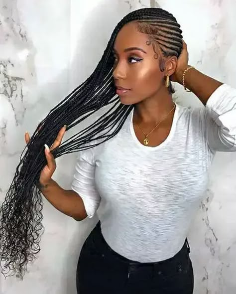 45 Gorgeous Cornrows Hairstyles for Beautiful Ladies – Svelte Magazine Conrows Lines And Braids 2023, 2023 Braid Hair Trends For Black Women, Summer Hairstyles For Black Women Braids, Summer Hair Styles Black Women, Crochet Goddess Braids, Braids 2024, Vacation Braids, Birthday Braids, Side Cornrows