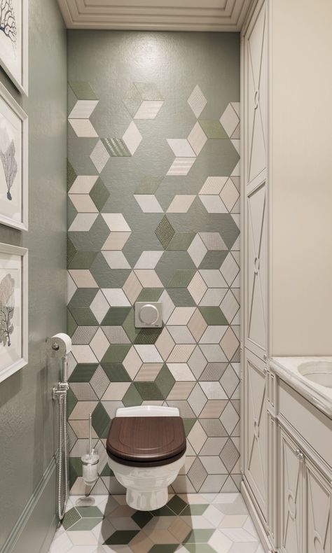 Tile Bathroom Black And White, Hexagon Tile Bathroom Shower Wall, Black And White Hexagon Tile Bathroom, White Hexagon Tile Bathroom, Backsplash Hexagon, Bathroom Black And White, Hexagon Tile Bathroom, Indian Room Decor, Bathroom Shower Walls