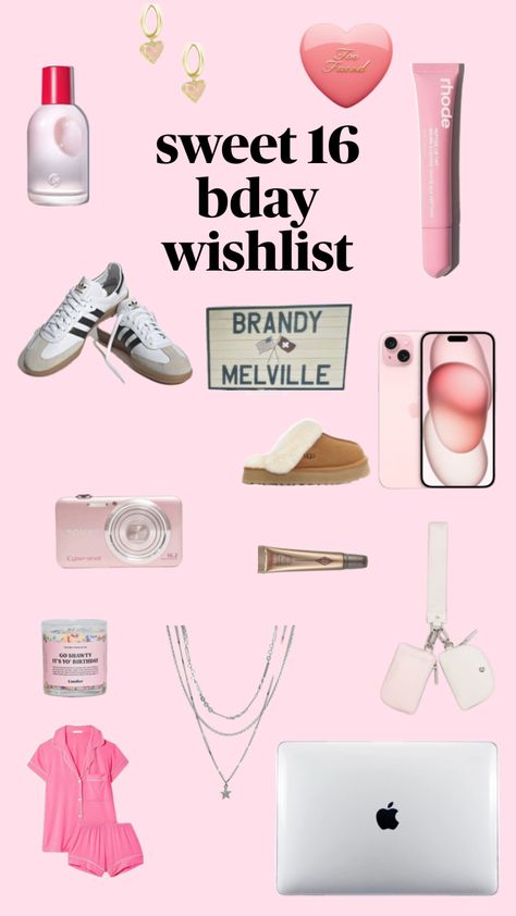 #sweet16 #birthday #bday #wishlist 16 Birthday Wishlist, Bday Wishlist, Birthday Wishlist, 16th Birthday, Sweet 16, Birthday