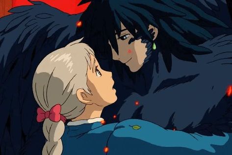 Howl's Moving Castle, Studio Ghibli, Castle, Twitter, Anime, Hair, Black