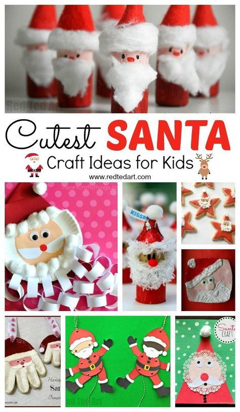 Oh what a gorgeous diverse set of Santa Craft Ideas for Kids! Love how stinking cute these Father Christmas DIYs are indeed. Check them out today and get making!!!! #Santa #Santacrafts #santadiy #santadiys #crafts #craftsforkids #Christmas #fatherchristmas Christmas Crafts Santa, Santa Crafts For Kids, Homeschool Christmas, Santa Craft, Christmas Delights, Santa Crafts, Christmas Crafts For Kids To Make, Craft Ideas For Kids, Kids Holiday