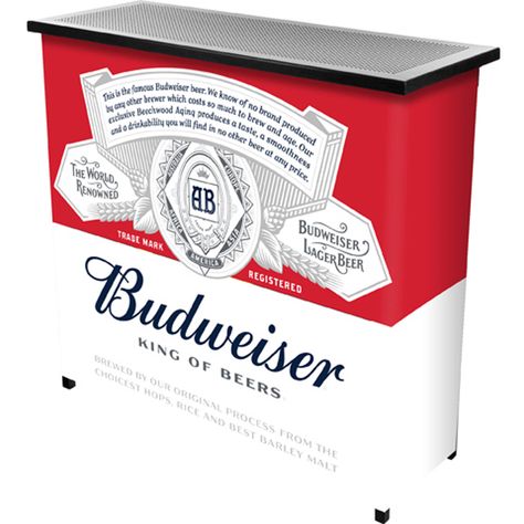 Buy Budweiser Portable Bar with Carrying Case, Label Design at Walmart.com Bar Brothers Workout, Bar Brothers, Bar Portable, Useful Gift Ideas, Portable Bar, Bar Metal, Budweiser Beer, Bar Workout, Beer Brands