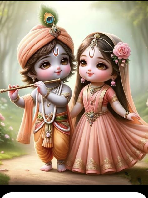 Cute Radha Krishna, Cute Radha, Unique Radha Krishna Images, Baby Radha Krishna Images, Krishna Pic, Little Kanha Ji Images, Cute Pics For Dp, Radhe Krishna Wallpapers, Pictures Of Shiva