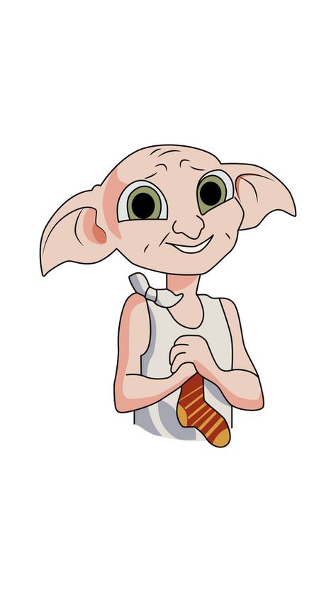 Master has given Dobby a sock ... Dobby is free! The character from our fanart Harry Potter Dobby is Free Sticker appears as a male house-elf who has served the Malfoy family for a long time. The... Harry Potter Dobby Drawing, Dobby Fan Art, Harry Potter Dobby Wallpaper, Dobby Drawing Easy, Albus Dumbledore Drawing, Dobby Pumpkin, Dobby Drawing, Dibujos Harry Potter, Harry Potter Dibujos