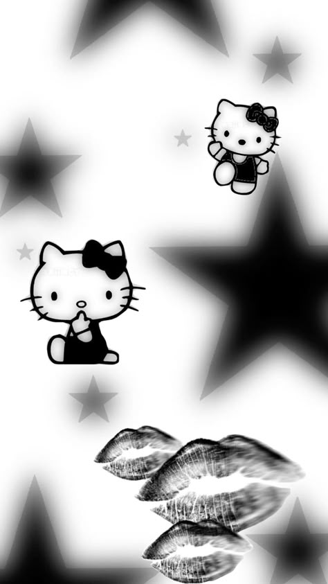 Black And White Hello Kitty Wallpaper, Dark Hello Kitty, Spider Man And Hello Kitty, Black Aesthetic Moodboard, Gold Hello Kitty, Spiderman Hello Kitty, Pink Hello Kitty Wallpaper, Hello Kitty Wallpaper Iphone, Kitty Wallpaper Iphone