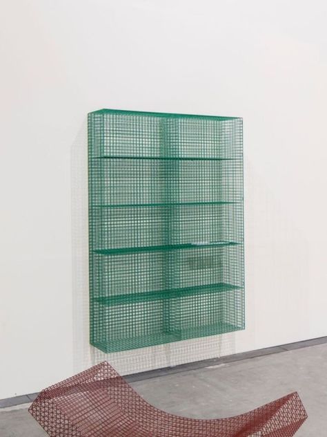 Muller Van Severen, Wire Shelves, Green Book, Book Shelves, Wire Shelving, Interior Furniture, Interior Inspo, Objects Design, 인테리어 디자인