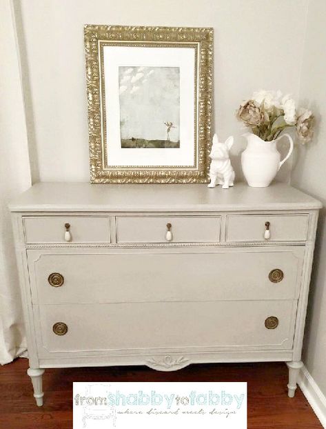 Painted by From Shabby to Fabby using Fusion Mineral Paint in Bedford Fusion Paint Dresser Makeover, Fusion Bellwood, Wood Carving Tips, Dresser Inspo, 3d Wood Carving, Cabinet Woodworking Plans, Bedroom Furniture Makeover, Woodworking Shop Layout, Fusion Paint