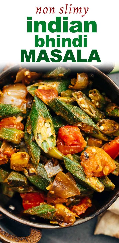 Okra Curry Recipes, Indian Okra Recipes, Okra Bhindi, Spicy Okra, Bhindi Masala Recipe, How To Cook Okra, Luscious Recipes, Okra Curry, Bhindi Masala