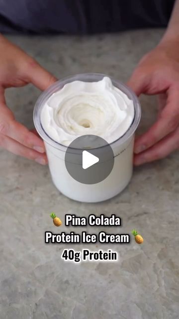 Ninja Creami Recipes | High Protein | Ice Cream on Instagram: "🍍Pina Colada Ice Cream🍍 (40g Protein). Now you can eat a whole pint guilty free and it helps you towards your protein goal.

Calories: 371 (WHOLE PINT)

Ingredients:

3/4 cup fairlife milk
1/3 cup pineapple juice
1 scoop vanilla protein
1/4 cup greek yogurt
1 tbsp honey
1 tsp coconut extract (optional)
3/4 cup chopped pineapple

#recipe#highprotein#icecream#proteindessert#gym#workout#weightloss#lowcalorie#protein

follow @creamiwrld for more daily recipes!

video credit: @justinanderson_fit" Pina Colada Ninja Creami, High Protein Ice Cream, Fairlife Milk, 40g Protein, Pineapple Recipe, Coconut Extract, Creami Recipes, Chopped Pineapple, Protein Ice Cream