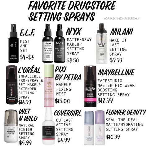 DSMD on Instagram: “This is looking like the year of Facial Mists/Setting Sprays and I’m here for it! I previously posted my favorite Hydrating facial mists…” Best Makeup Setting Spray, Drugstore Setting Spray, Matte Make Up, Pixie Makeup, Fixing Spray, Smokey Eyes, Best Drugstore Makeup, Makeup Spray, Cheap Makeup