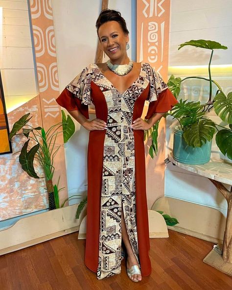 Islander Dresses, Tahitian Dress, Polynesian Fashion, New Dress Pattern, Island Style Clothing, Polynesian Dress, Island Dresses, Poly Dress, African Attire Dresses