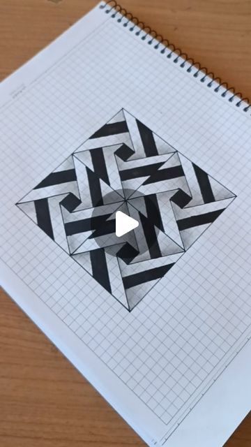 3d Doodler Ideas, Escher Drawings Easy, 3d Zentangle Patterns Step By Step, 3d Drawings 3d Artwork, Esher Art Mc Escher Optical Illusions, 3d Doodler, Simple Flower Drawing, Zentangle Pattern, Instagram Drawing