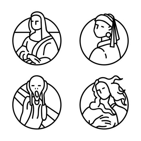 People Icon Design, One Line Art Drawings, Minimal Illustration Design, Scream Icon, Award Illustration, Line Art Icons, Illustration Line Art, Dibujo Simple, Adobe Design