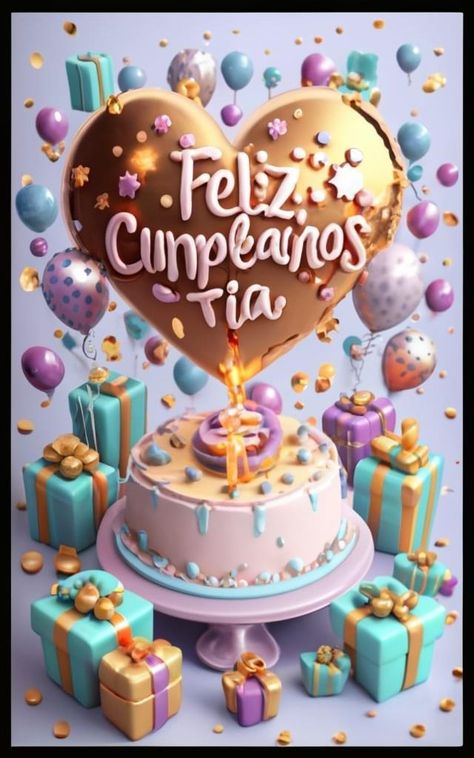 Lavender Color Background, Happy Birthday Tia, Special Happy Birthday Wishes, Gifts Illustration, Floating Bubbles, Best Wishes Messages, Happy Birthday Wishes Pics, Birthday Wishes Pics, Happy Birthday Wishes Cake