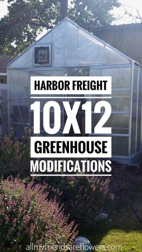 Harbor Freight Greenhouse, Serre Diy, Simple Greenhouse, Pvc Greenhouse, Cheap Greenhouse, Greenhouse Farming, Solar Greenhouse, Diy Greenhouse Plans, Greenhouse Cover