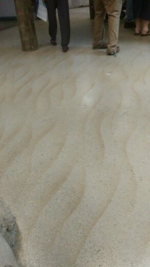 this  of sand imitation floor.  This was taken at the CC Aquarium,  TX. Beautiful. Sand Flooring, Sand Dessert, Cny 2024, Sand Floor, Salt City, Expo Stand, Dream Salon, Sands Hotel, Hanging Gardens