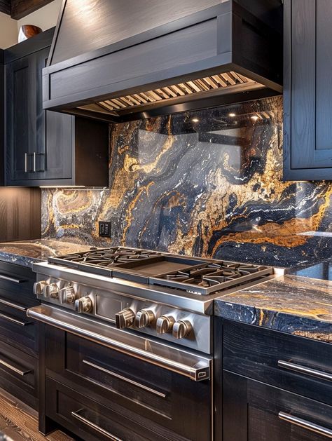 29 Backsplash Concepts to Transform Your Dark Cabinet Kitchen - H.M.G Dark Cabinet Kitchen, Backsplash Ideas For Dark Cabinets, Cabinet Kitchen, Dark Kitchen Cabinets, Dark Cabinets, Backsplash Ideas, Backsplash, Kitchen Ideas, Kitchen Cabinets