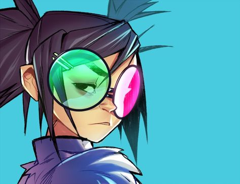 Noodle | Gorillaz | Know Your Meme Noodle Gorillaz, Gorillaz, An Anime, Anime, Black, Art