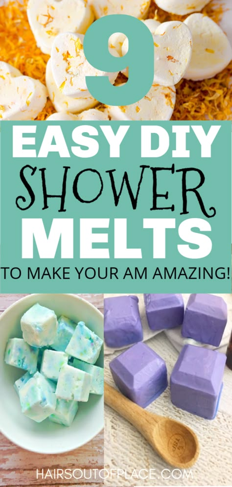 Diy Shower Melts, Shower Steamers Diy, Shower Melts, Homemade Essential Oils, Melt Recipe, Bath Melts, Bath Recipes, Diy Essentials, Essential Oils Bath