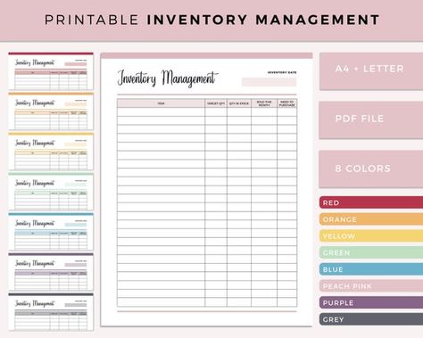 Tracking Template, Sales Tracker, Events Ideas, Printable Planner Pages, Home Planner, Tracker Printable, Page Number, Planner Inserts, Personal Planner